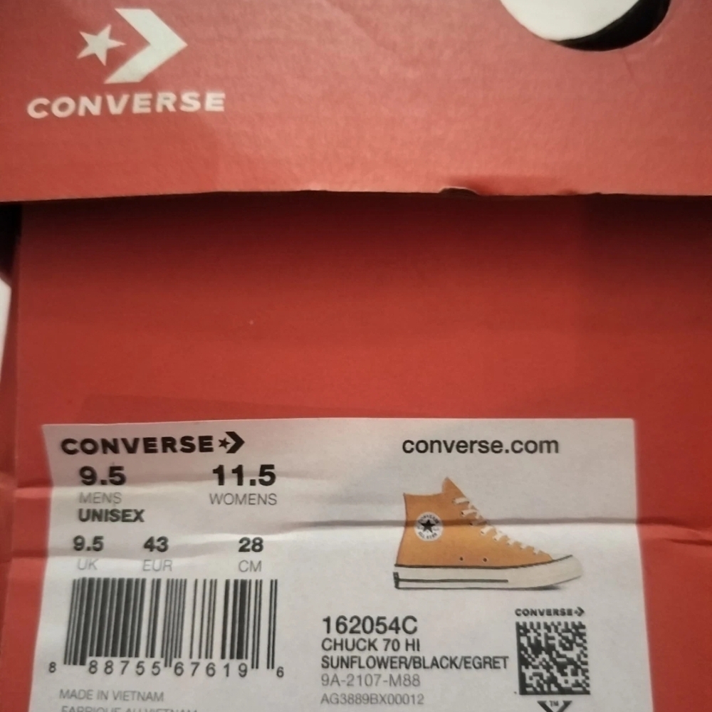 Converse Men's Sunflower Black High-Top Sneakers